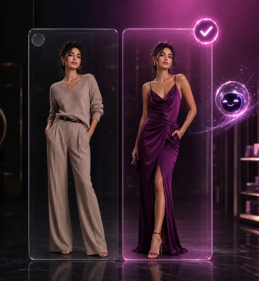 Comparing two looks side by side